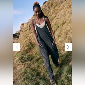 Free people hot shot onsie size small washed black color